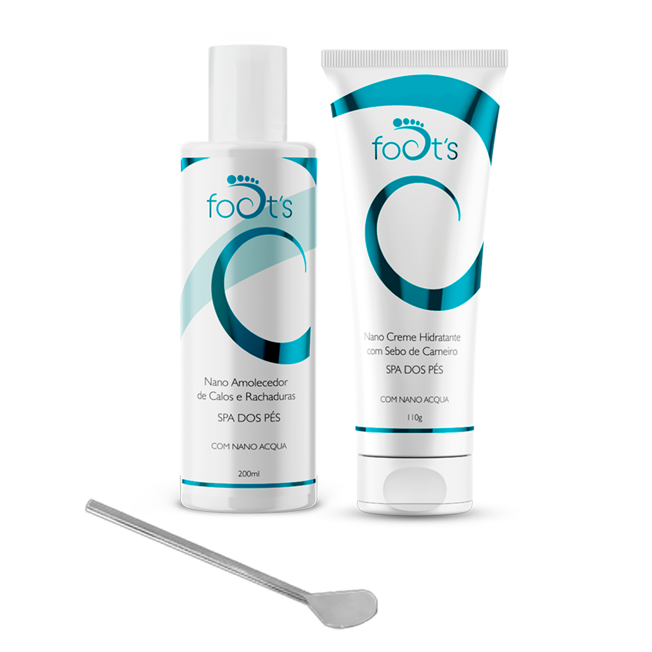 Kit Spa dos Pés (Nano Amolecedor + Hidratante + Espátula)